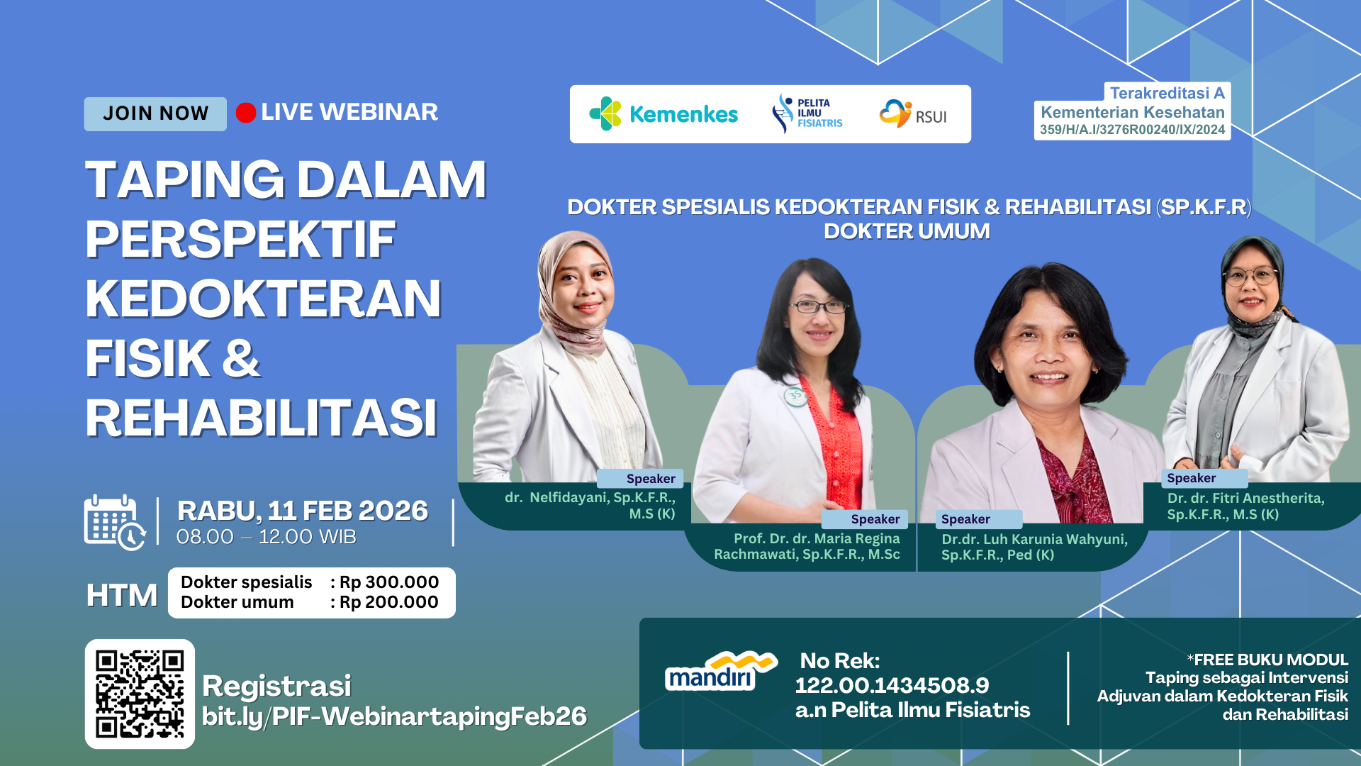 Webinar Taping dalam Perspektif Kedokteran Fisik dan Rehabilitasi